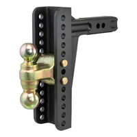 (image for) Adjustable Channel Mount Dual Ball 2" Receiver 14K 10 1/8" Drop #45926
