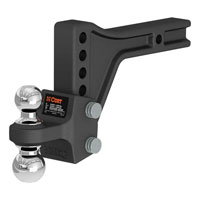 (image for) Adjustable Dual Ball Mount, 10k/15K, 2" Shank, 5 1/2" Drop #45935