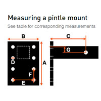 (image for) Adjustable Pintle Mount, 3 Positions, 2 1/2" Shank, 8" Long, 18K #48329