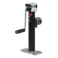 (image for) Pipe-Mount Trailer Swivel Jack, 3k Lift, Side Wind, 10" Travel #28354