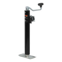 (image for) Pipe-Mount Trailer Swivel Jack, 5k, Side Wind, 15" Travel #28356