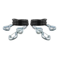 (image for) 7/8" Vinyl Coated Safety Cable With Snap Hook, 3.5k, 2 Pack #80136