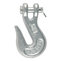 (image for) 5/16" Clevis Grab Hook, 3.9k, White Zinc #81340